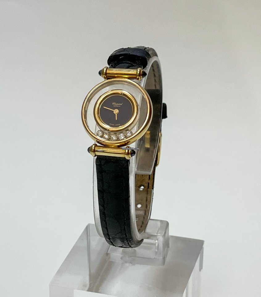 IMG_9081 Chopard Happy Diamonds Womens watch Quartz Yellow gold 20 4780-23 Replica 4