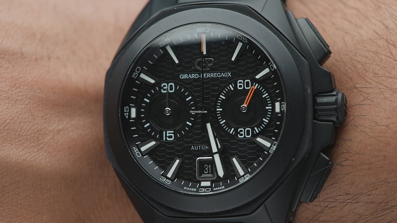Girard Perregaux Chrono Hawk Automatic Ceramic 49970-32-631-FK6A Replica 4