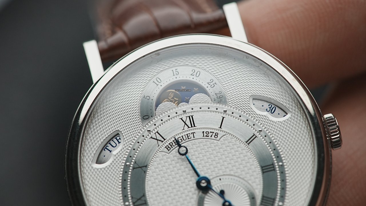 Breguet Classique Mens watch Unisex Automatic White gold 7337bb 1e 9v6 Replica 4