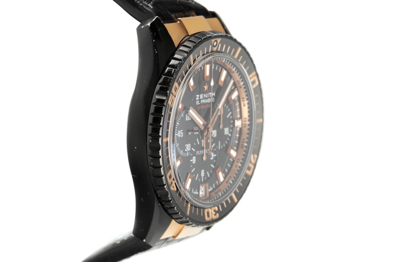 IMG_9081 Zenith El Primero Stratos Flyback Mens watch Unisex Automatic Gold Steel 85.2060.405 23.C714 Replica 4