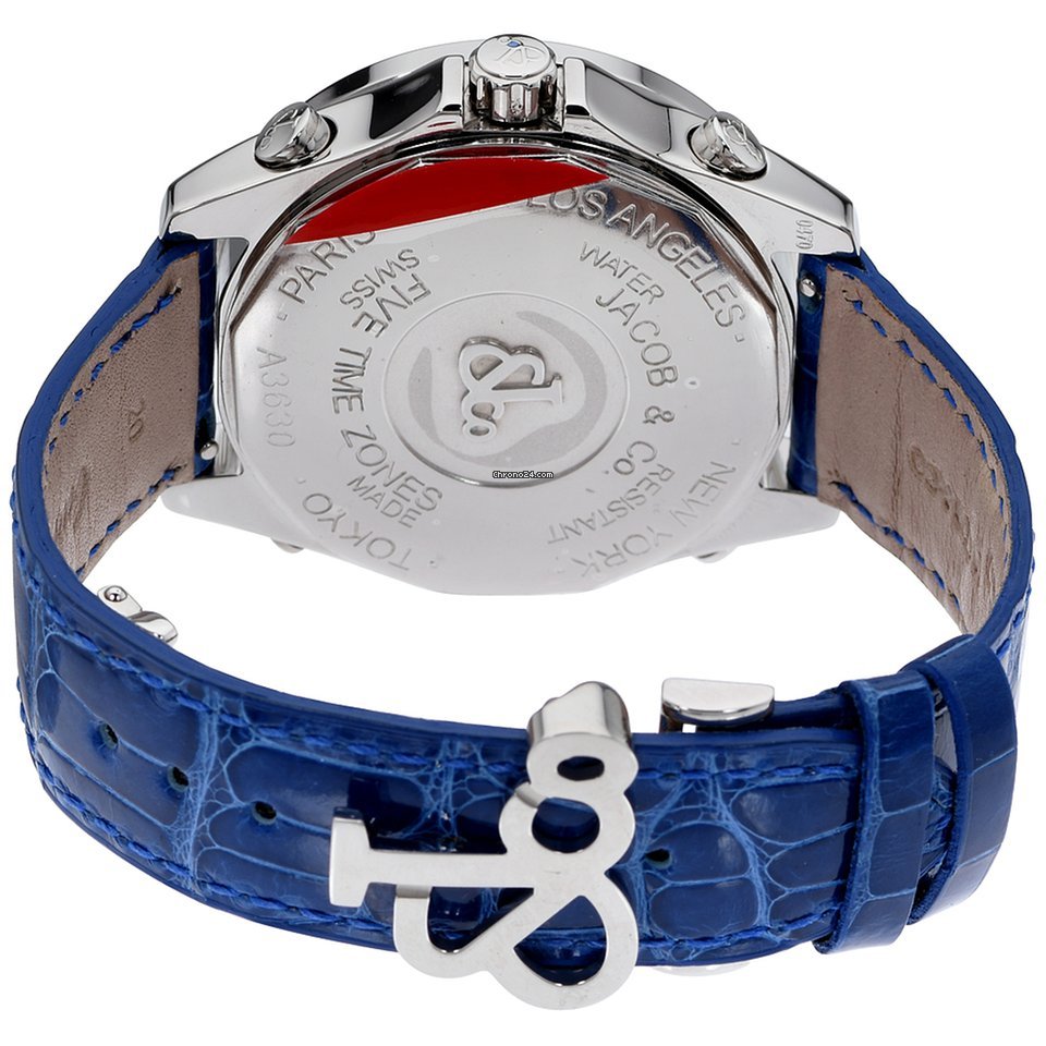 IMG_9081 Jacob & Co. Five Time Zone Mens watch Unisex Quartz Steel jcm7da Replica 4
