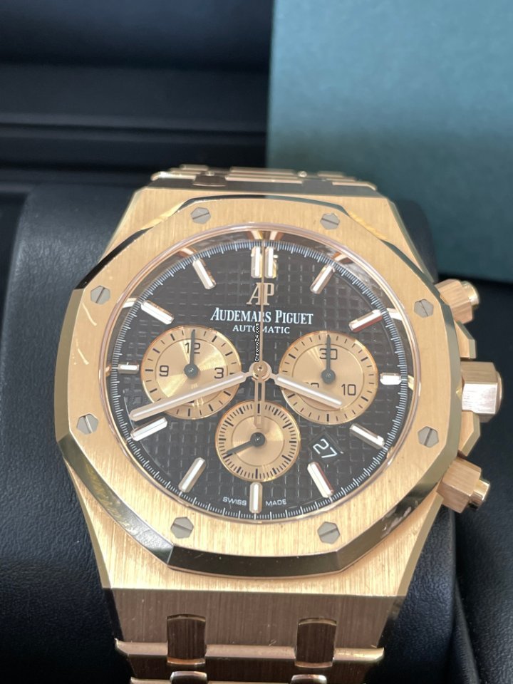 Audemars Piguet Royal Oak Chronograph Mens watch Unisex Automatic Rose gold 26331OR.OO.1220OR.02 Replica 4