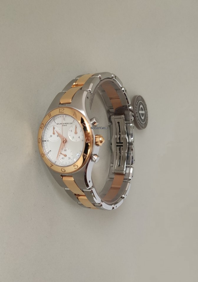 IMG_9081 Baume & Mercier Linea Womens watch Quartz Gold Steel M0A10016 Replica 4