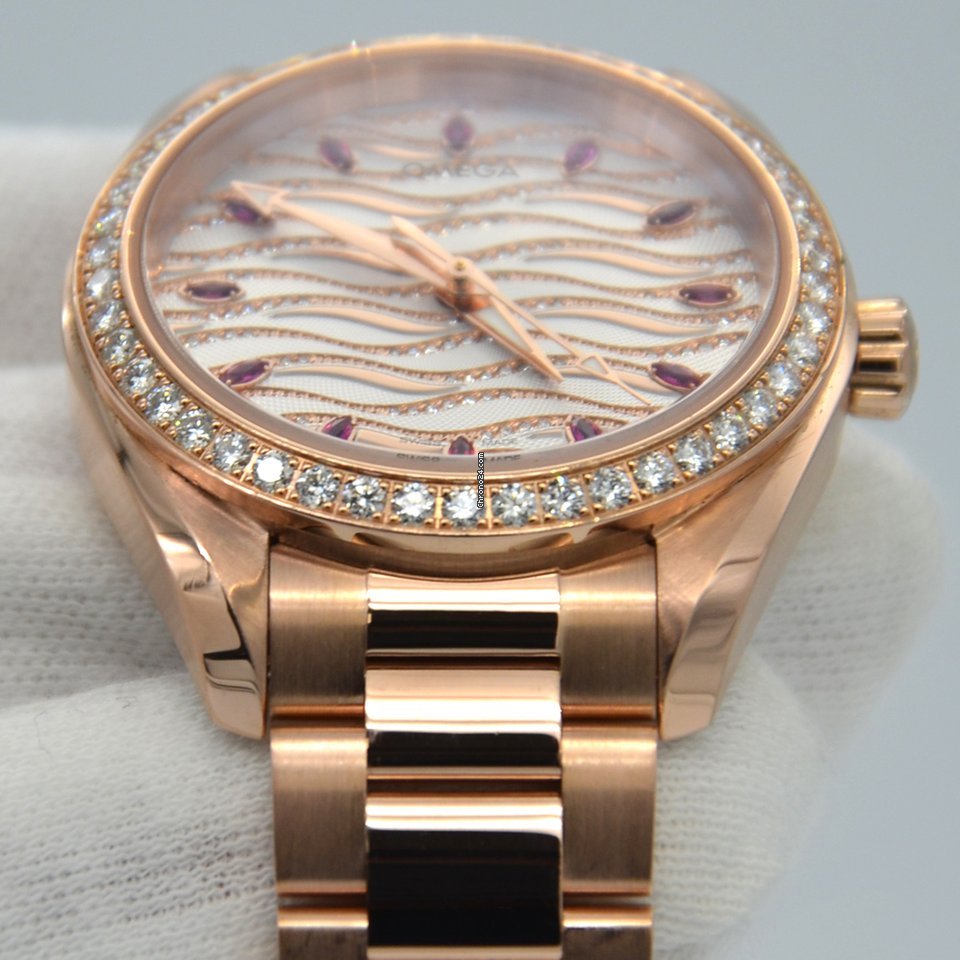 IMG_9081 Omega Seamaster Aqua Terra Womens watch Automatic Rose gold 220.55.34.20.99.004 Replica 4