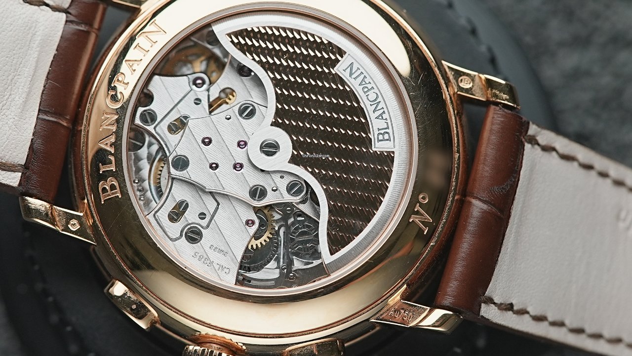IMG_9081 Blancpain Villeret Mens watch Unisex Automatic Rose gold 6680F-3631-55B Replica 4