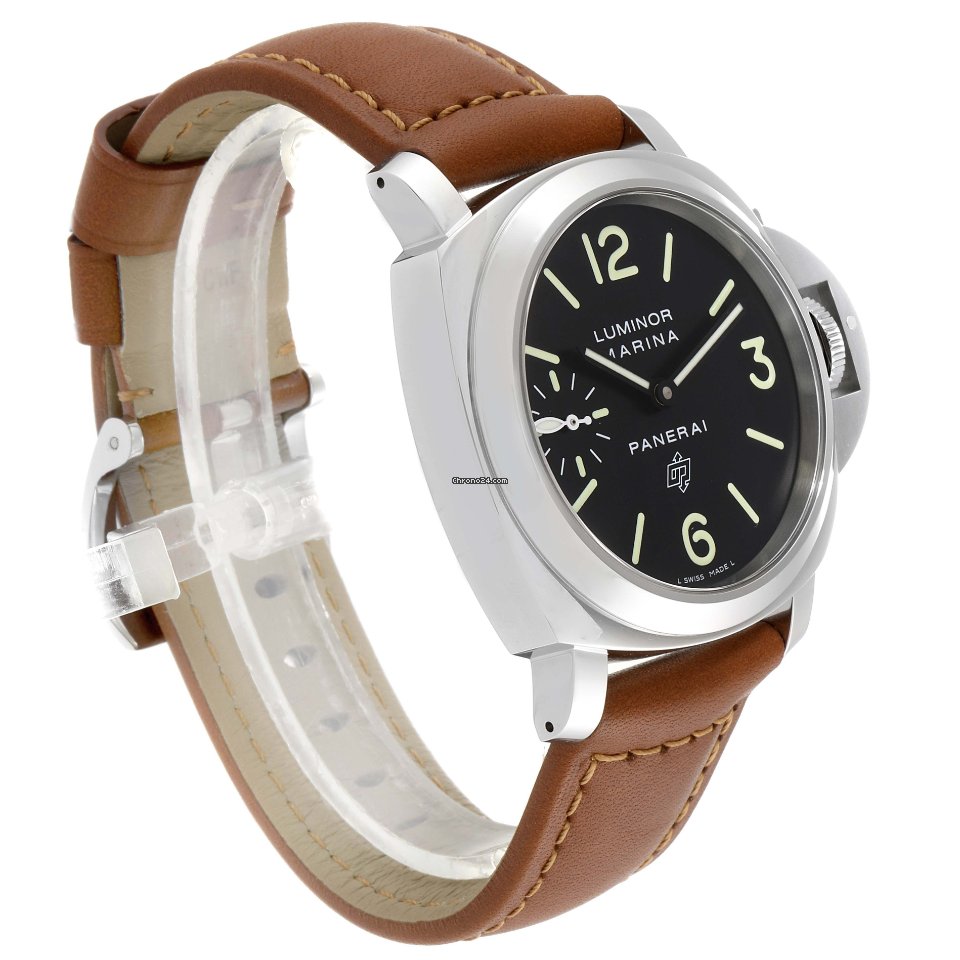 IMG_9081 Panerai Luminor Marina Mens watch Unisex Manual winding Steel PAM01005 Replica 4