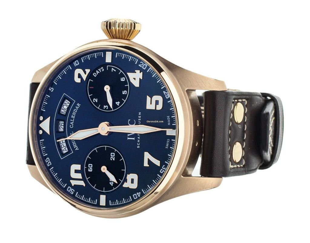IMG_9081 IWC Big Pilot Mens watch Unisex Automatic Rose gold IW502701 Replica 4