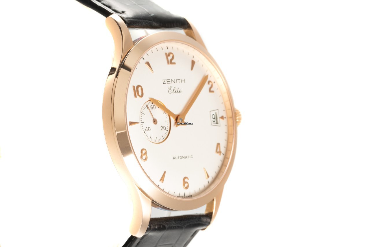 IMG_9081 Zenith Elite Mens watch Unisex Automatic Yellow gold 17.0125.680 Replica 4
