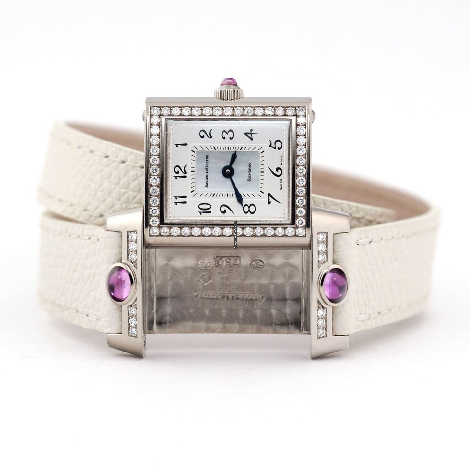IMG_9081 Jaeger-LeCoultre Reverso Womens watch White gold Q2623402 Replica 4