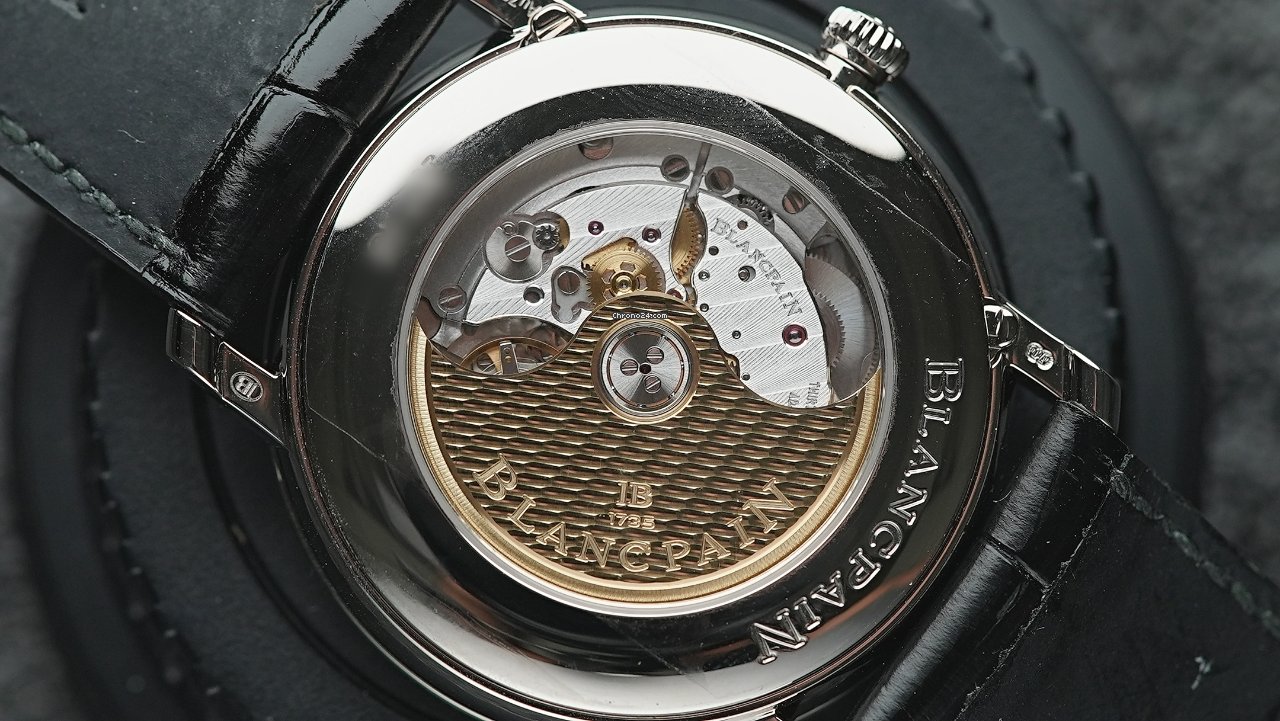 IMG_9081 Blancpain Villeret Mens watch Unisex Automatic White gold 6670-1542-55B Replica 4