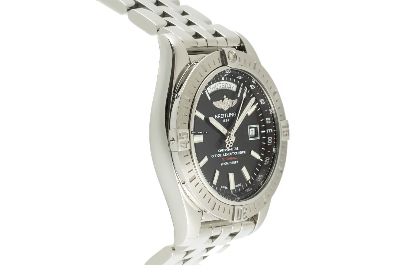 IMG_9081 Breitling Galactic 44 Mens watch Unisex Automatic Steel A45320 Replica 4