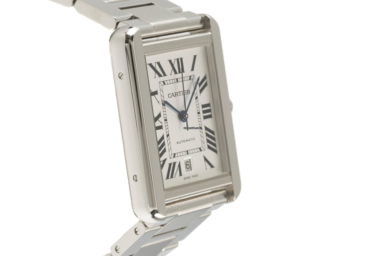 IMG_9081 Cartier Tank Solo Mens watch Unisex Automatic Steel 3515 Replica 4