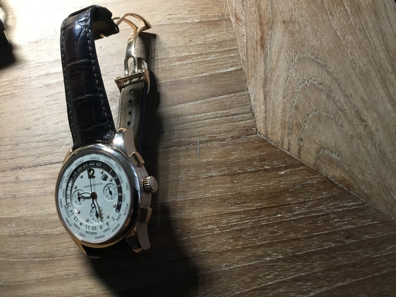IMG_9081 Girard Perregaux WW.TC Mens watch Unisex Automatic Rose gold 49800-0-52-1041 Replica 4