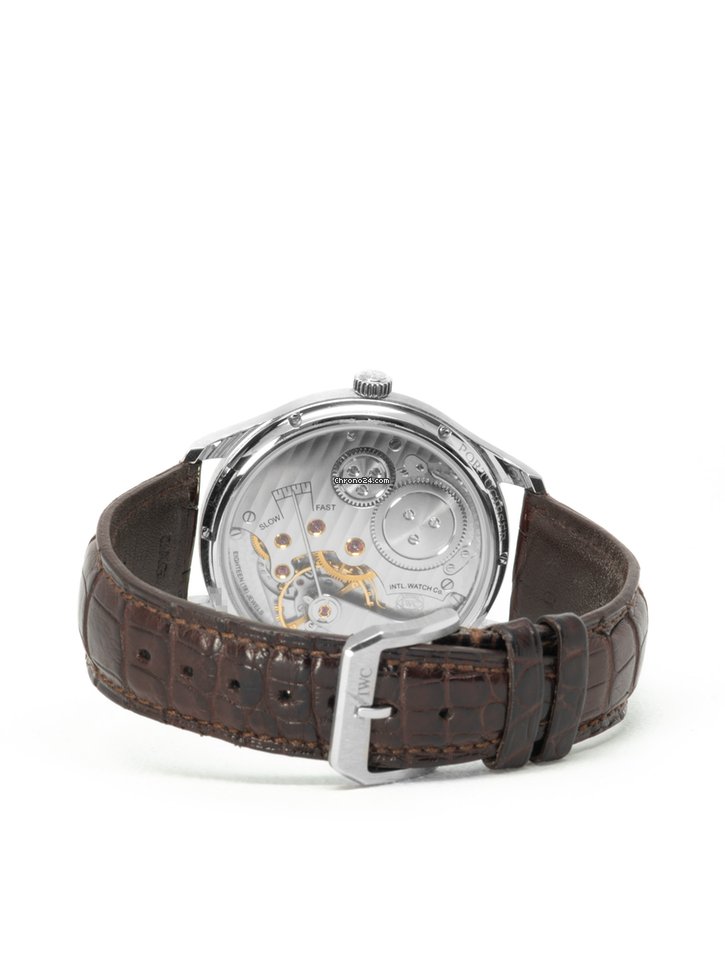 IWC Portuguese Hand-Wound Mens watch Unisex Manual winding White gold IW544504 Replica 4