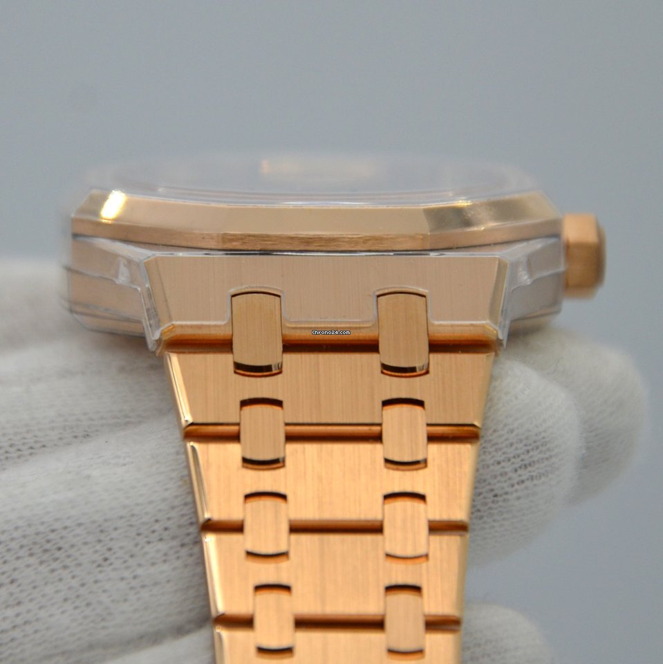 IMG_9081 Audemars Piguet Royal Oak Lady Womens watch Automatic Rose gold 15451OR.ZZ.1256OR.02 Replica 4