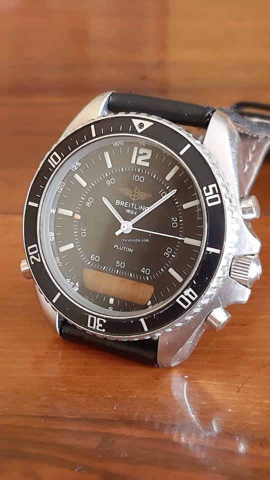 IMG_9081 Breitling Pluton Mens watch Unisex Quartz Steel 80191 Replica 4