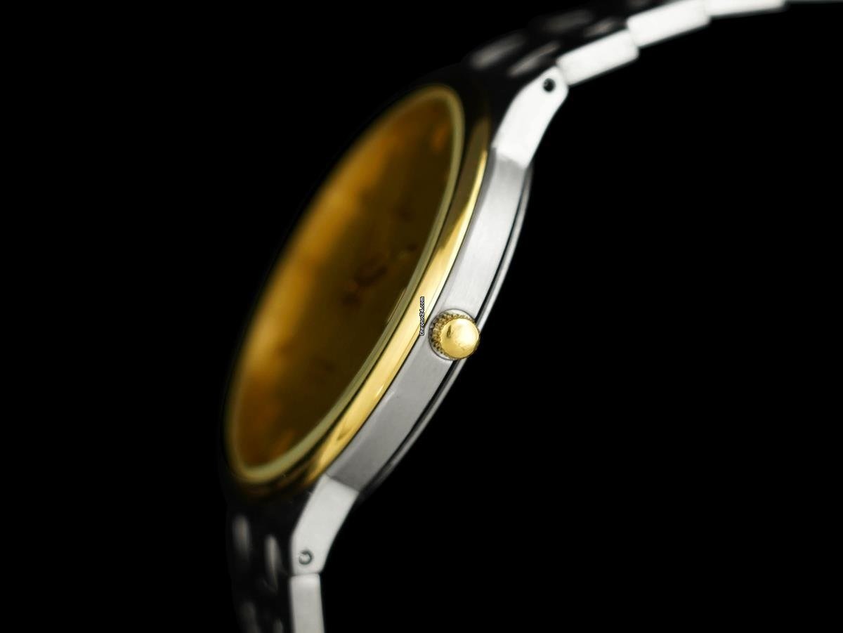 IMG_9081 Omega Seamaster Mens watch Unisex Quartz Gold Steel 7595 Replica 4