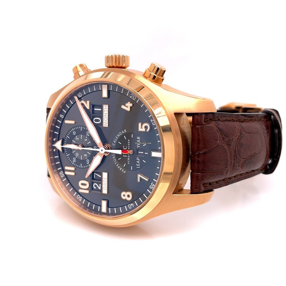 IMG_9081 IWC Pilot Spitfire Perpetual Calendar Digital Date-Month Mens watch Unisex Automatic Rose gold IW379103 Replica 4