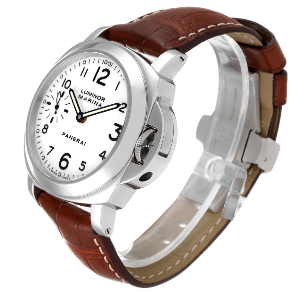 IMG_9081 Panerai Luminor Marina Mens watch Unisex Manual winding Steel PAM00113 Replica 4