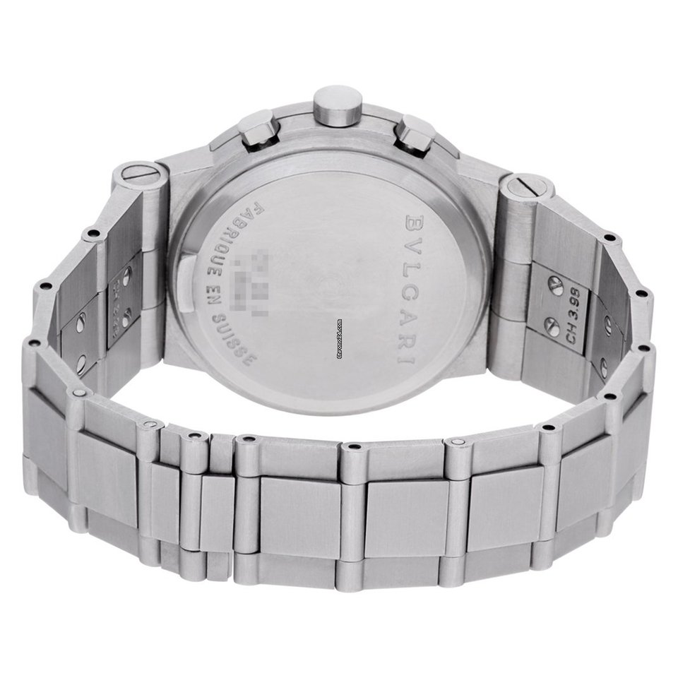 Bulgari Diagono Mens watch Unisex Quartz Steel CH 35S Replica 4