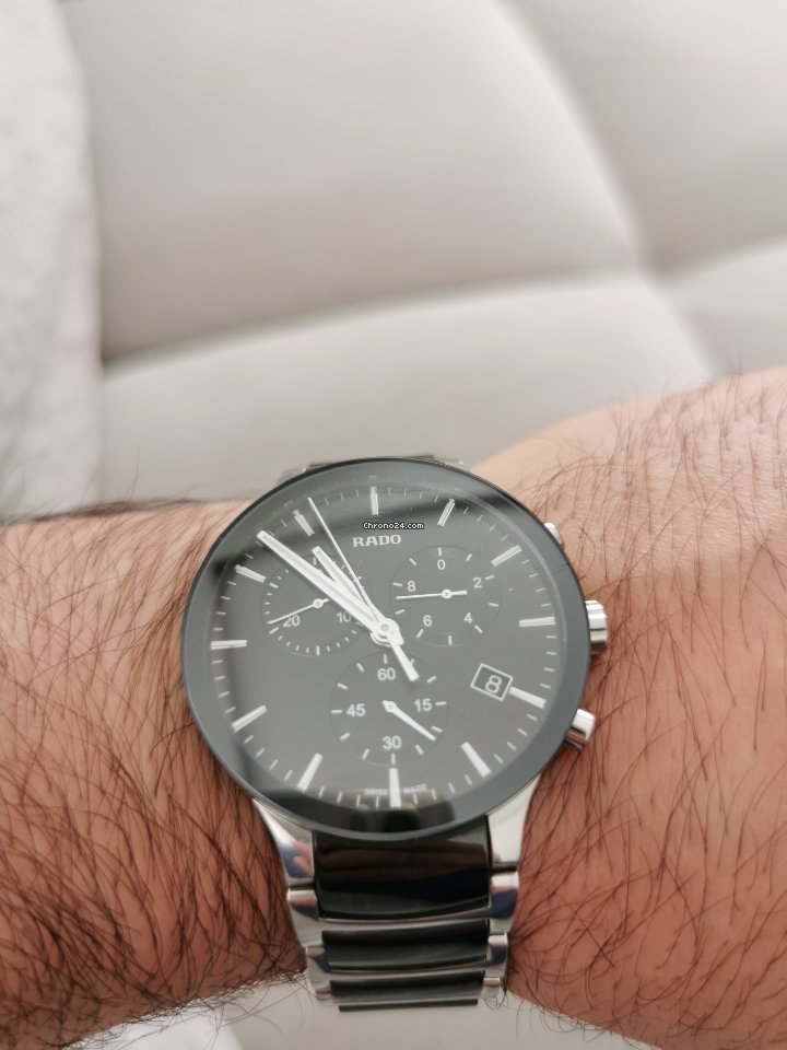 IMG_9081 Rado Centrix Mens watch Unisex Quartz Steel R30130152 Replica 4