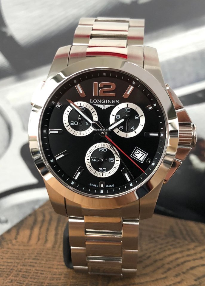 IMG_9081 Longines Conquest Mens watch Unisex Quartz Steel L3.702.4.56.6 Replica 4