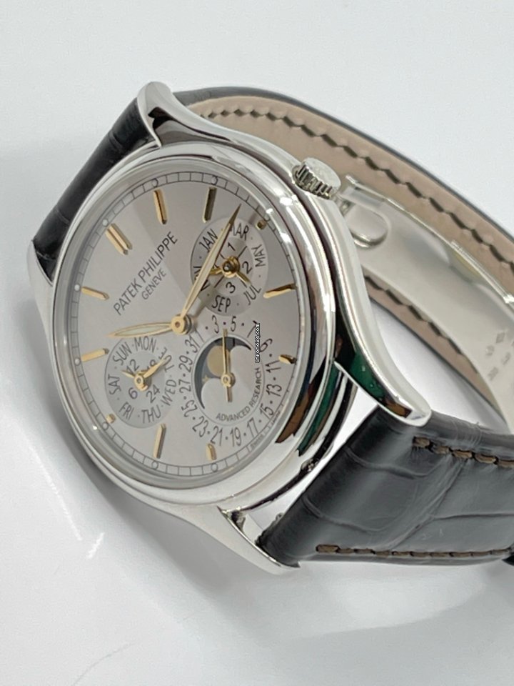 IMG_9081 Patek Philippe Perpetual Calendar Mens watch Unisex Automatic Platinum 5550P-001 Replica 4