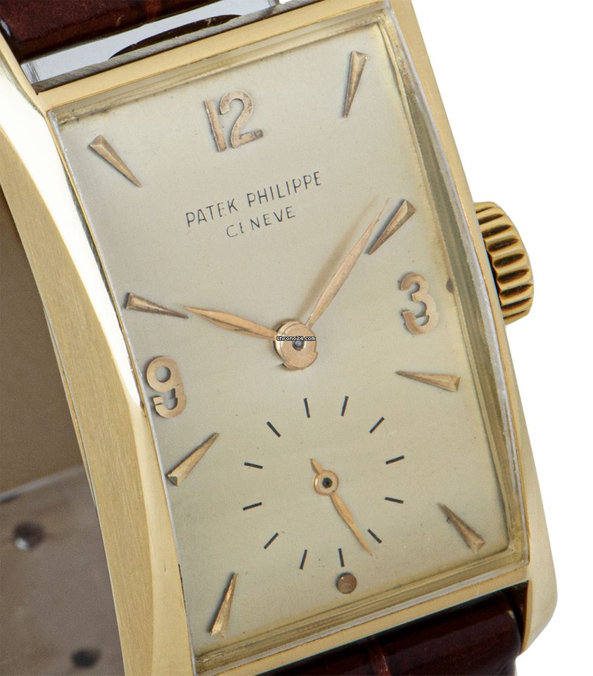 IMG_9081 Patek Philippe Hour Glass Mens watch Unisex Manual winding Yellow gold 2468 Replica 4