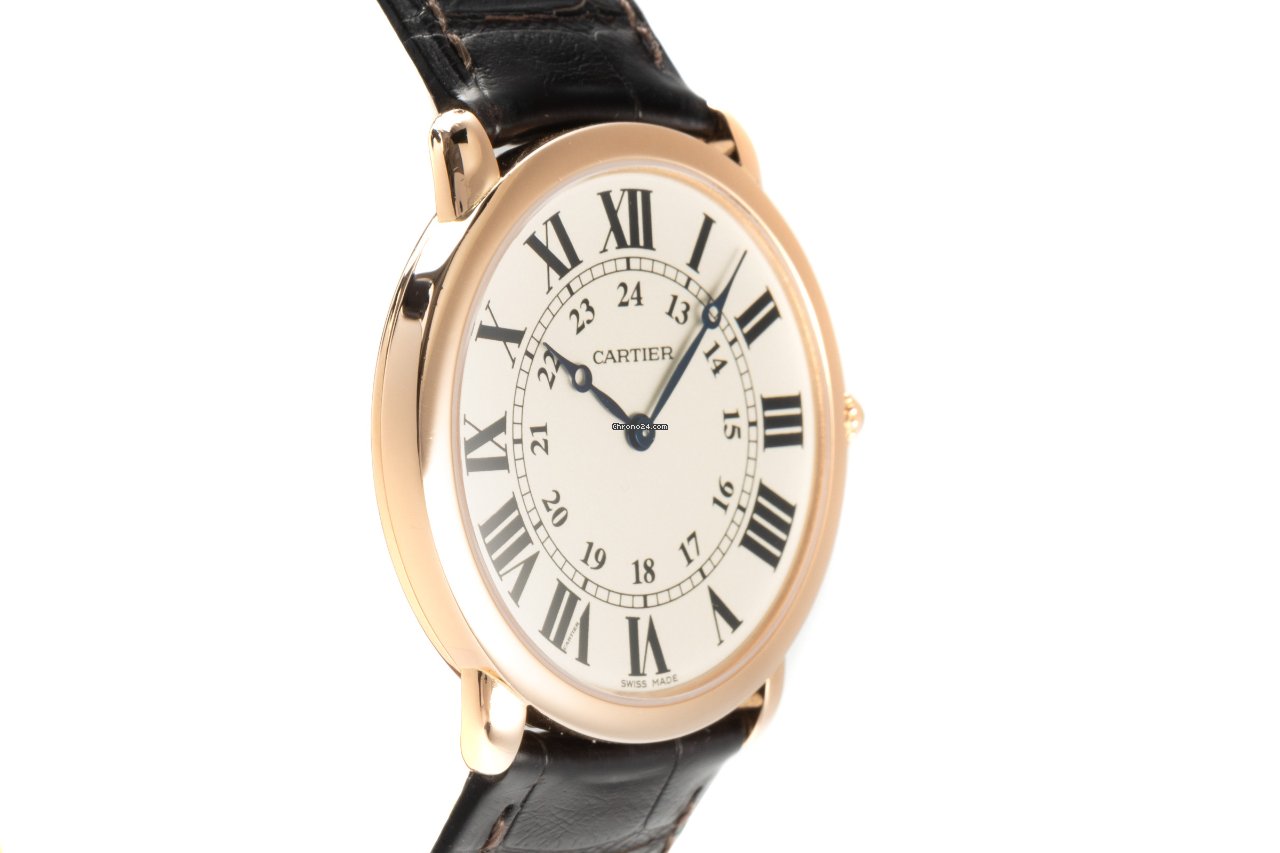 IMG_9081 Cartier Ronde Louis Cartier Mens watch Unisex Manual winding Red gold W6800251 Replica 4