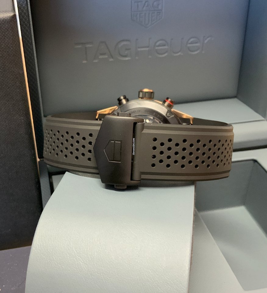 IMG_9081 TAG Heuer Carrera Mens watch Unisex Automatic Rose gold CAR205B.FT6087 Replica 4