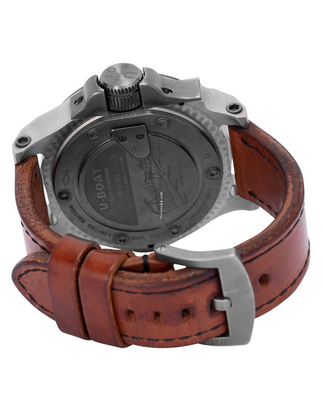U-Boat Tipo 01 Mens watch Unisex Automatic Titanium BK BR 7472 Replica 4