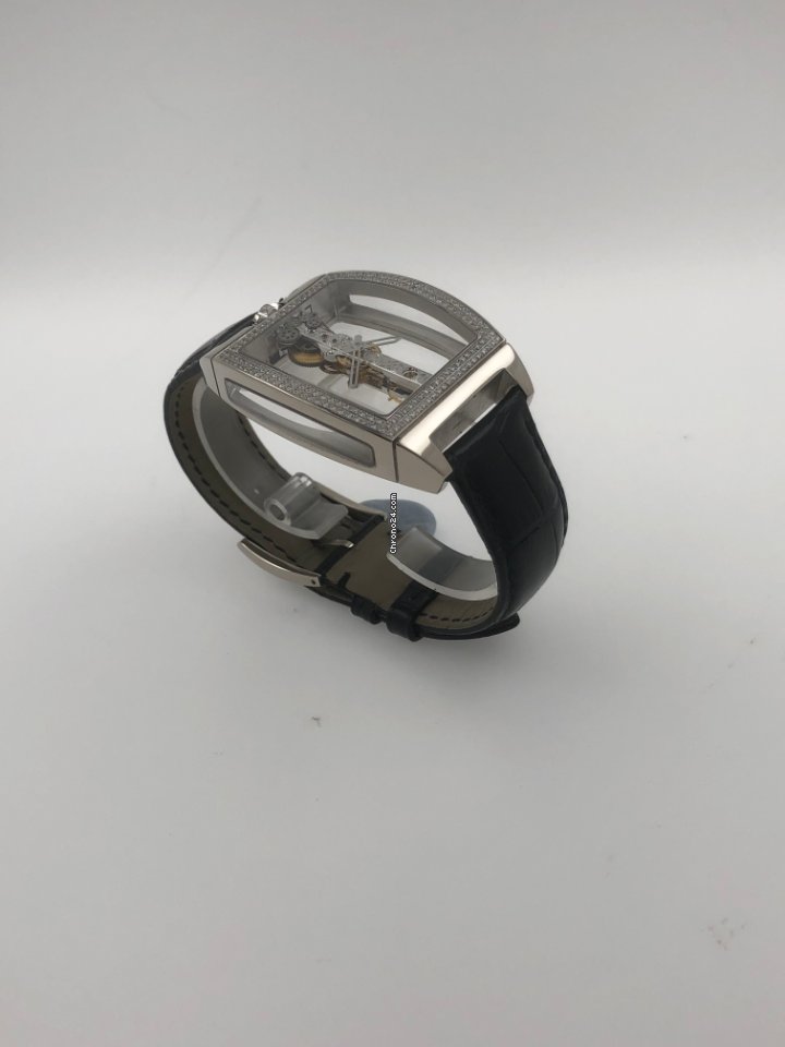 IMG_9081 Corum Golden Bridge Mens watch Unisex Manual winding White gold 113.161.69 0001 0000 Replica 4