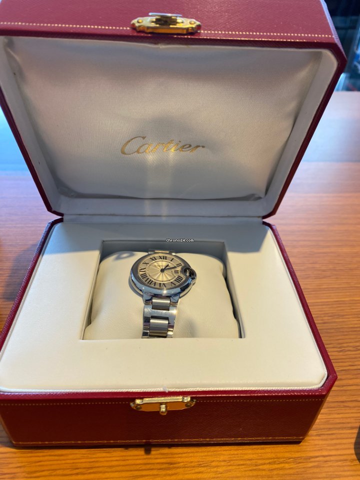Cartier Ballon Bleu 33mm Womens watch Quartz Steel W6920084 Replica 4