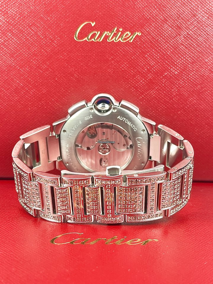 IMG_9081 Cartier Ballon Bleu 44mm Mens watch Unisex Automatic Steel W6920025 Replica 4