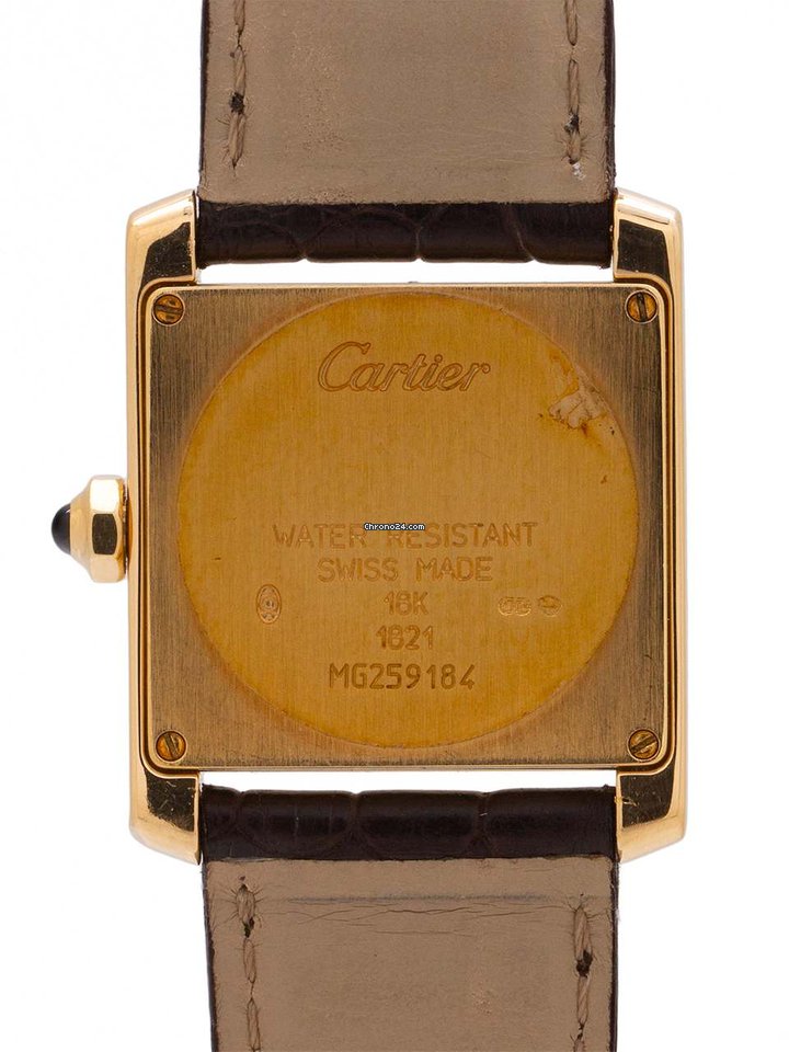 IMG_9081 Cartier Tank Francaise Quartz Yellow gold 1821 Replica 4