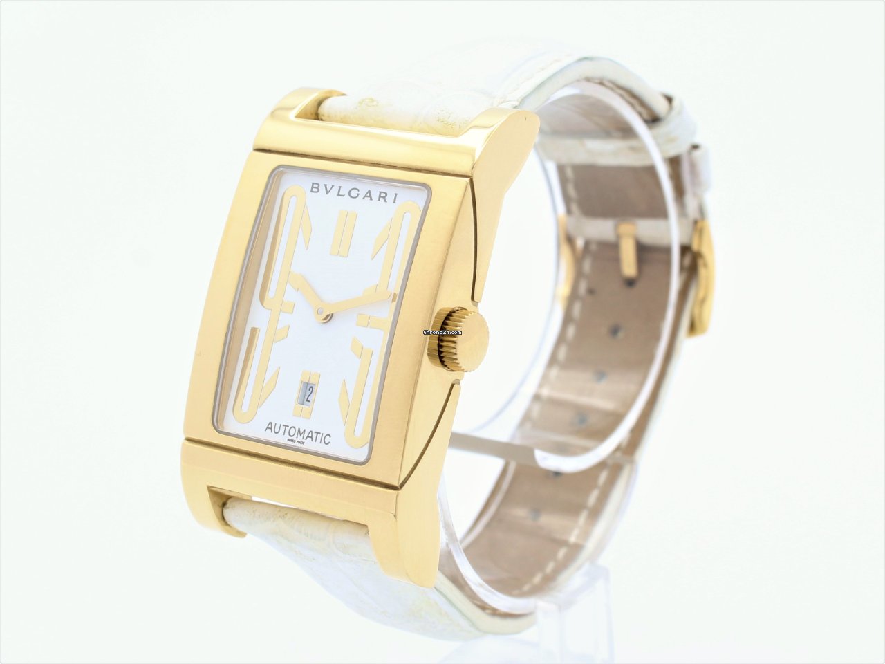 IMG_9081 Bulgari Rettangolo Mens watch Unisex Automatic Yellow gold RT 45 G Replica 4