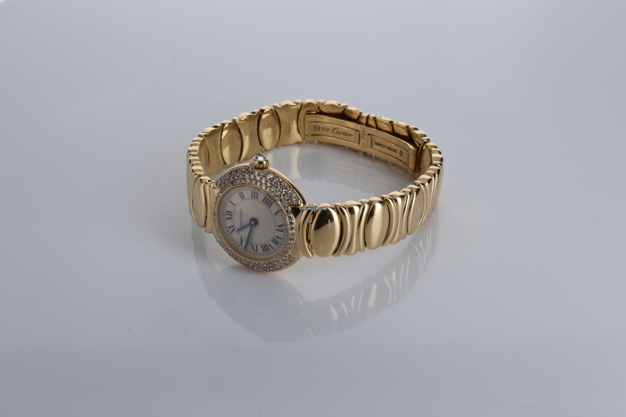 IMG_9081 Cartier Womens watch Quartz Yellow gold 878999 Replica 4