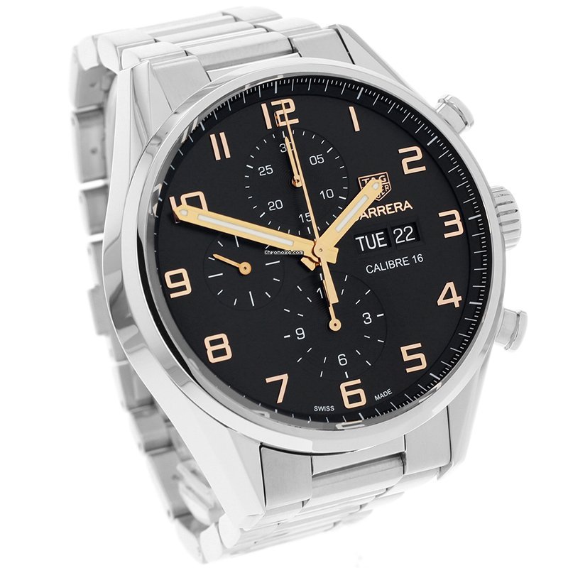 IMG_9081 TAG Heuer Carrera Calibre 16 Mens watch Unisex Automatic Steel CV2A1AB.BA0738 Replica 4