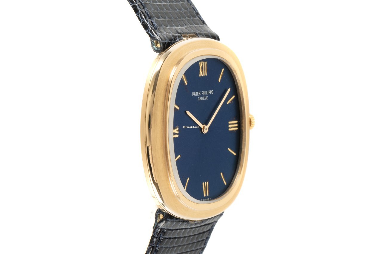Patek Philippe Golden Ellipse Mens watch Unisex Automatic Yellow gold 3589 Replica 4