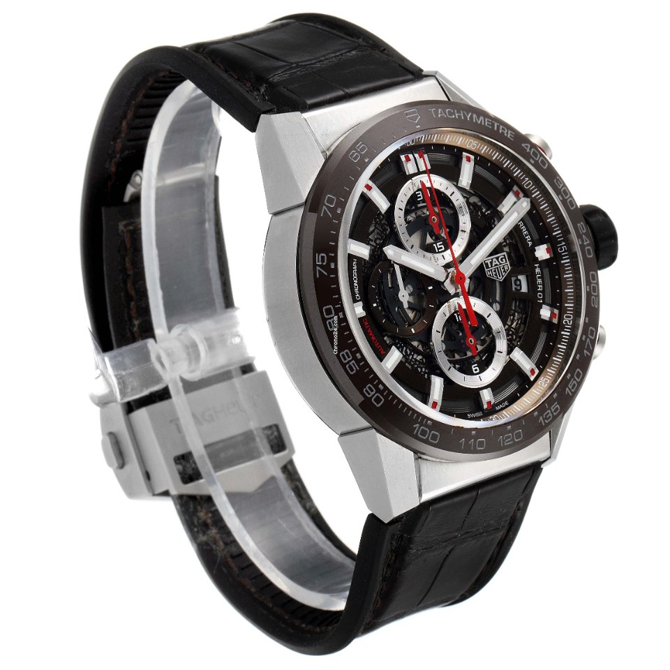 IMG_9081 TAG Heuer Carrera Calibre HEUER 01 Mens watch Unisex Automatic Steel CAR201U.BA0766 Replica 4