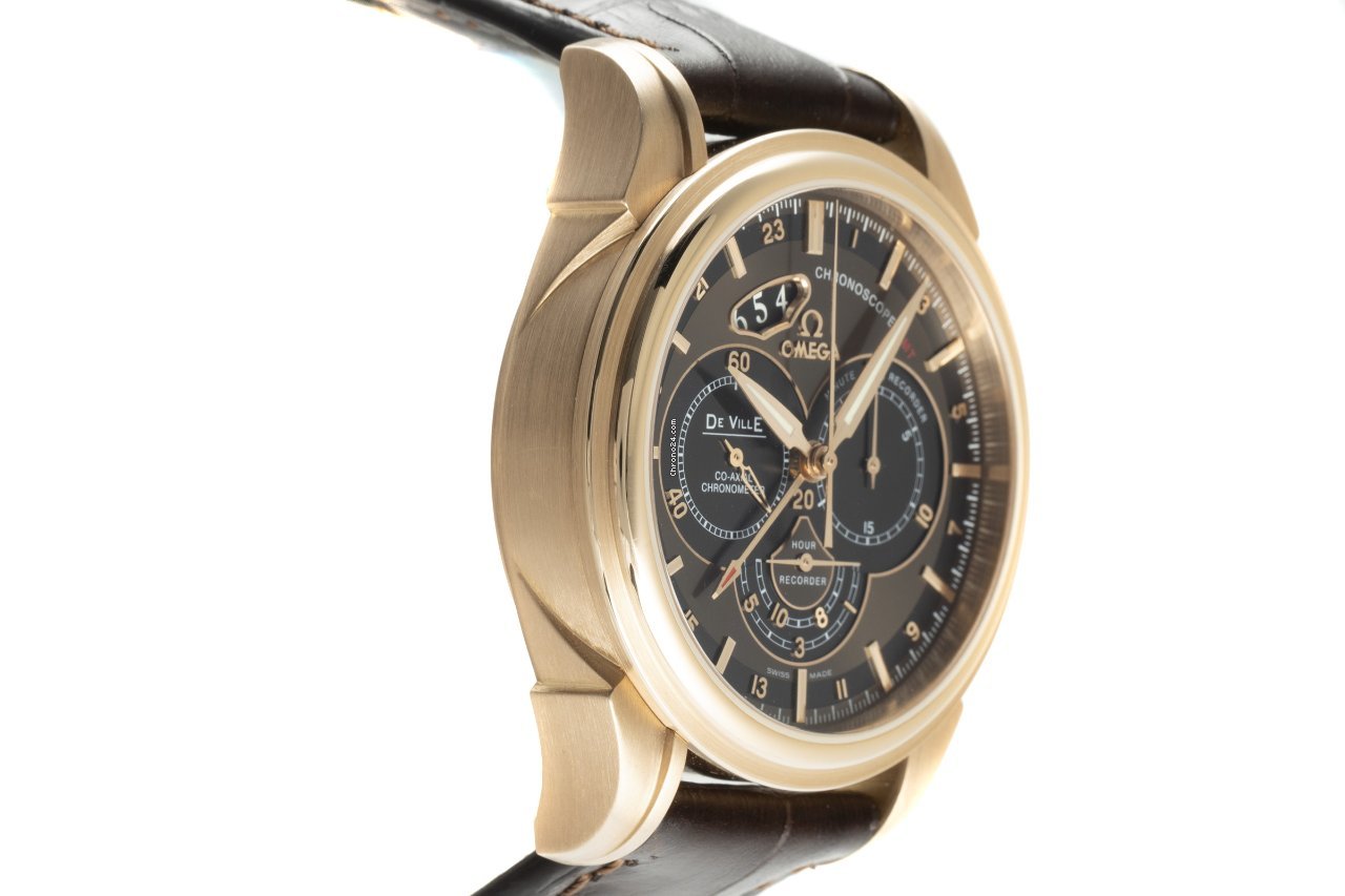 Omega De Ville Mens watch Unisex Automatic Red gold 422.53.44.52.13.001 Replica 4