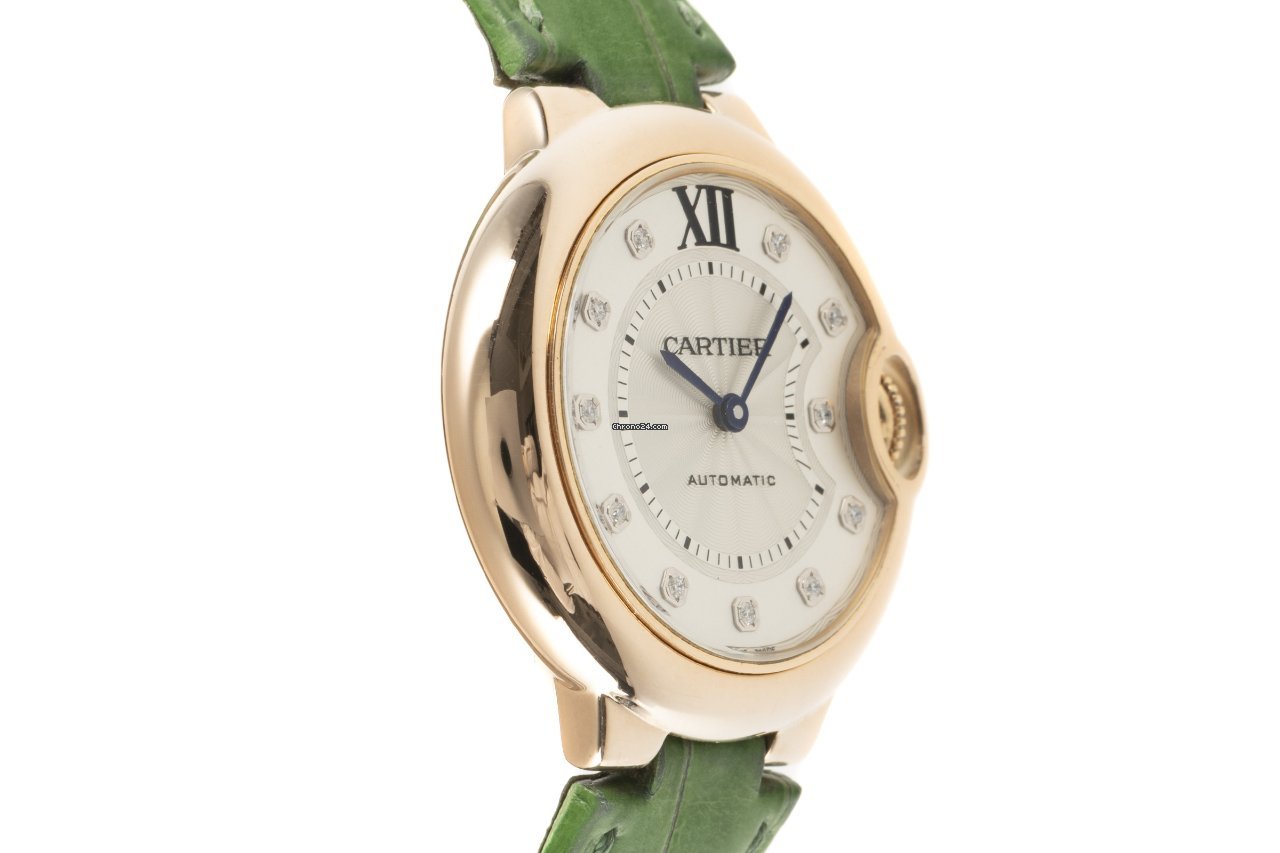 IMG_9081 Cartier Ballon Bleu 33mm Womens watch Automatic Red gold WE902063 Replica 4