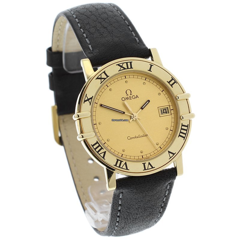 IMG_9081 Omega Constellation Quartz Mens watch Unisex Yellow gold 1611.10.00 Replica 4