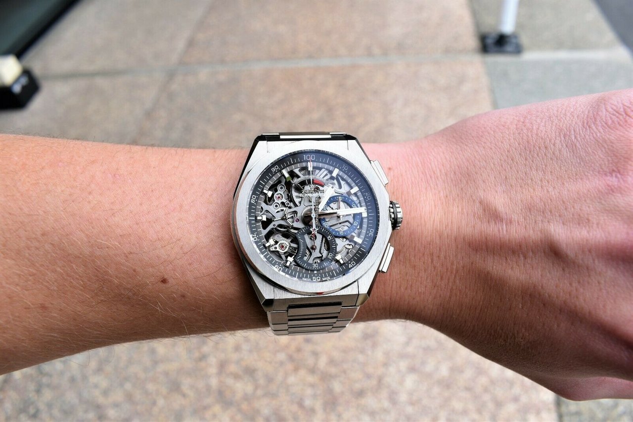 IMG_9081 Zenith Defy El Primero Mens watch Unisex Automatic Titanium 95 Replica 4