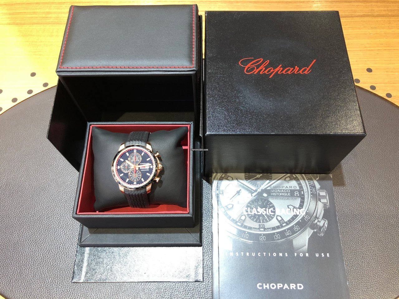 IMG_9081 Chopard Mille Miglia Mens watch Unisex Automatic Rose gold 161293-5001 Replica 4