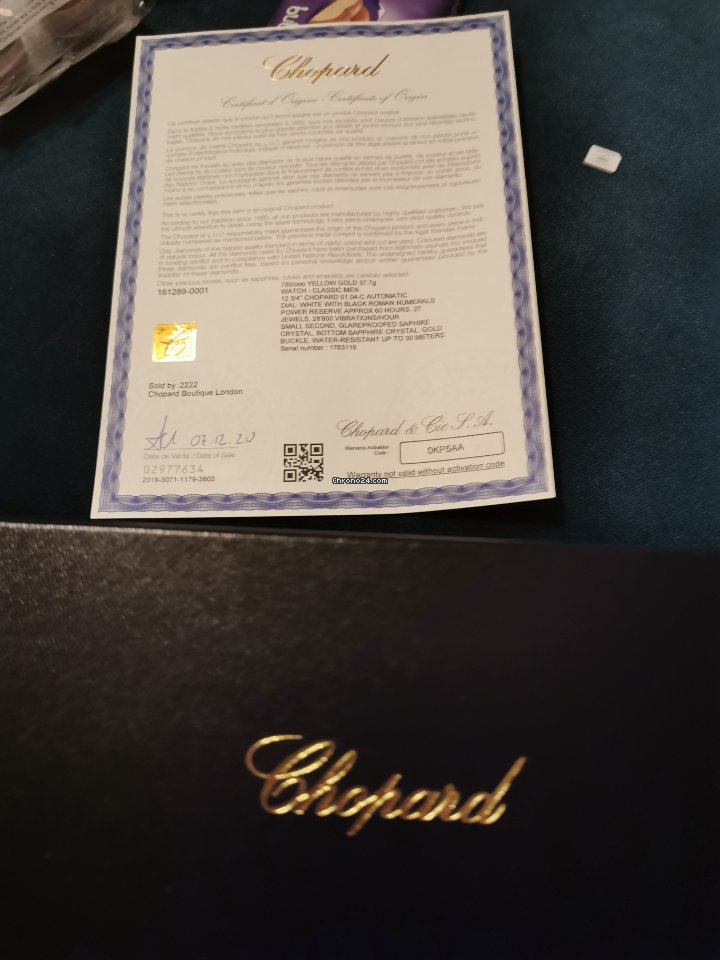 IMG_9081 Chopard Classic Mens watch Unisex Automatic Yellow gold 161289-0001 Replica 4