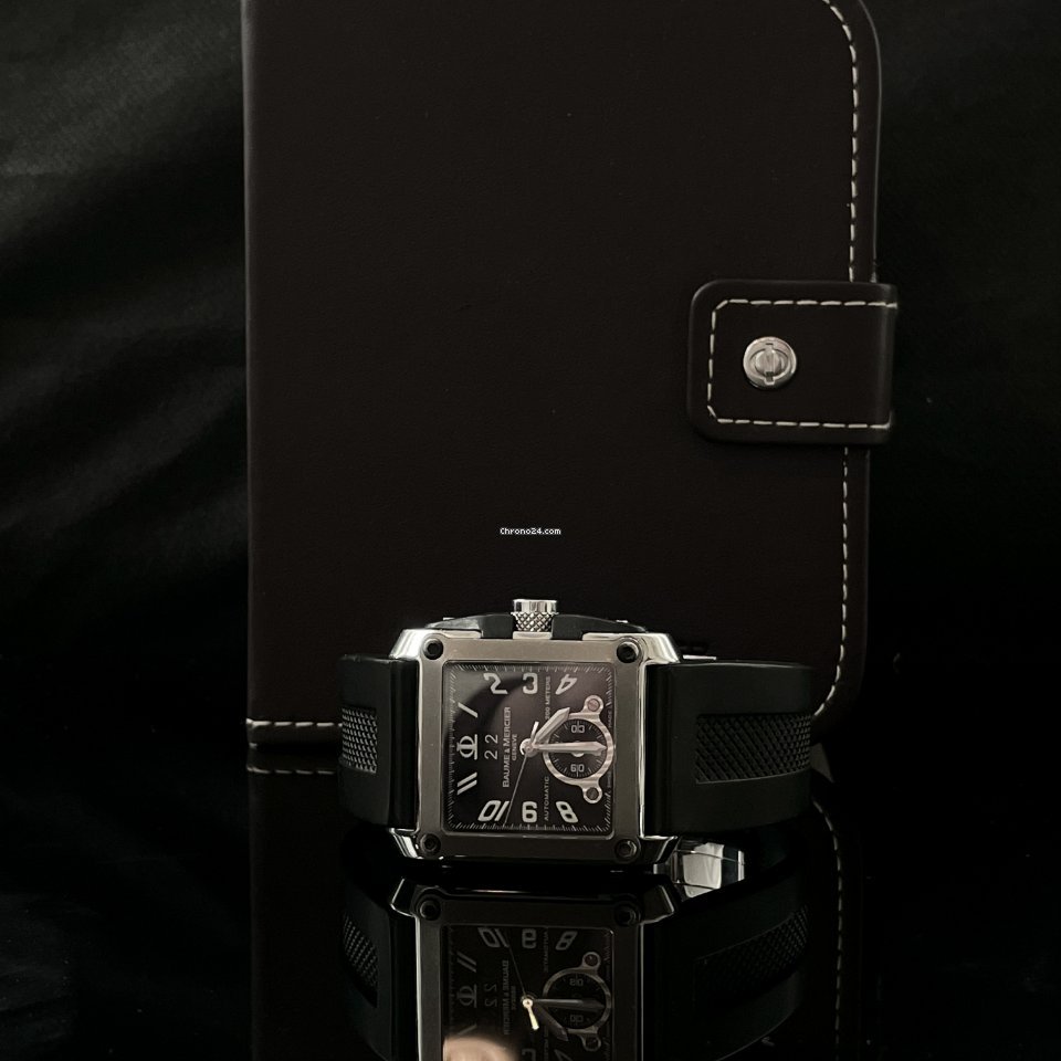 IMG_9081 Baume & Mercier Hampton Mens watch Unisex Automatic Steel Baume & Mercier Hampton square XL Dual Timer Replica 4