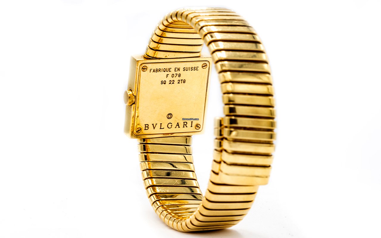 IMG_9081 Bulgari Quadrato Womens watch Quartz Yellow gold SQ222TG Replica 4