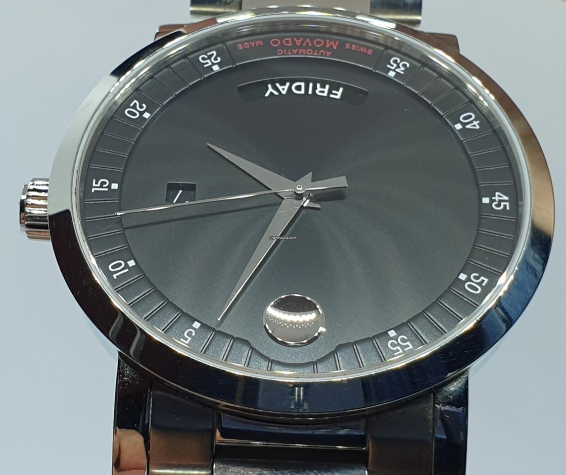 IMG_9081 Movado Red Label Mens watch Unisex Automatic Steel 0606845 Replica 4