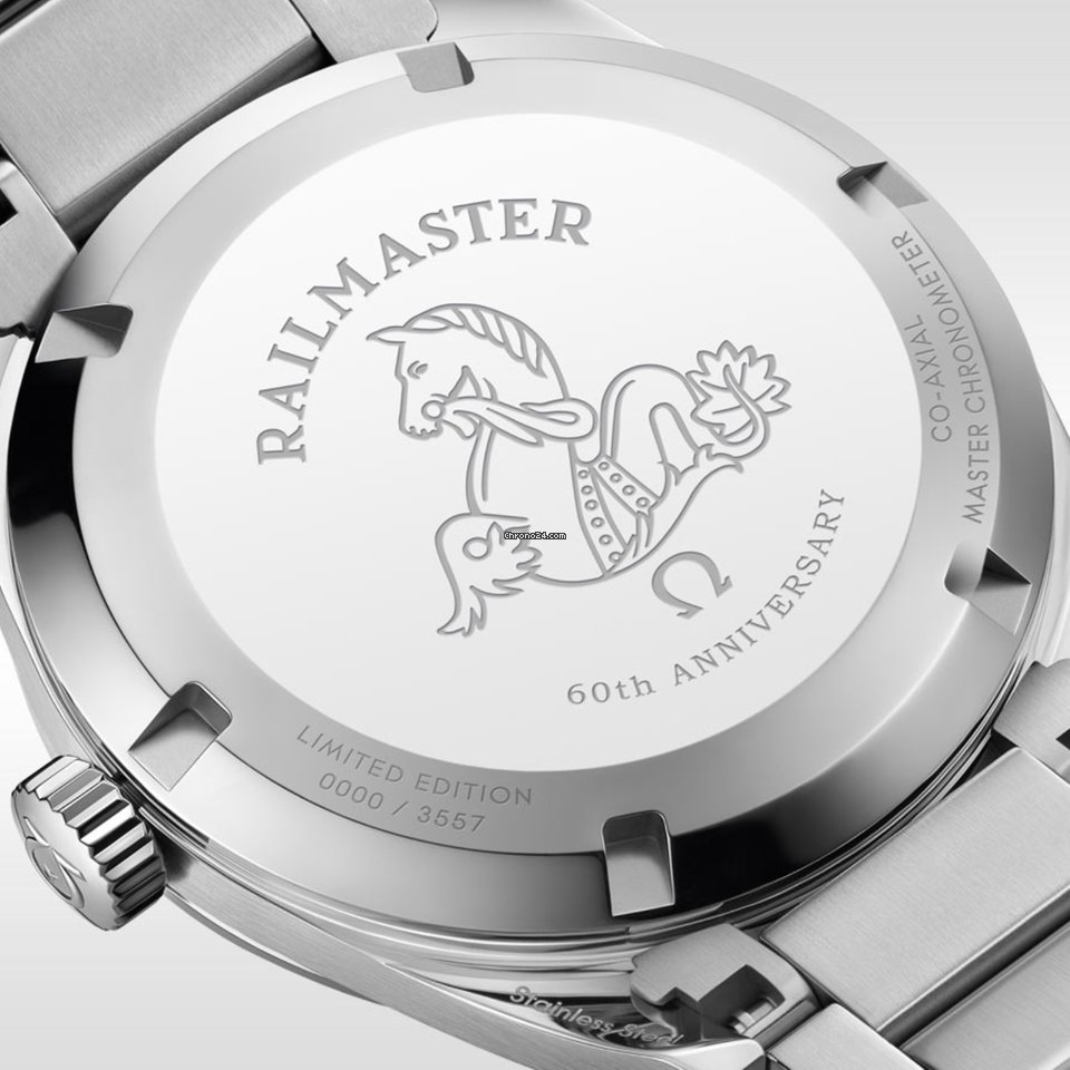 Omega Seamaster Railmaster Mens watch Unisex Automatic Steel 220.10.38.20.01.002 Replica 4